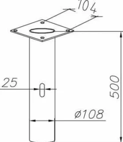 Betonijalustan sovitin