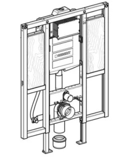 Duofix seinä-wc-elementti