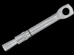 Lyöntikoukkuankkuri silmukalla ja taivutetulla rungolla