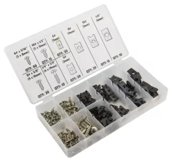 Peltiruuvi- ja pidikemutterisarja