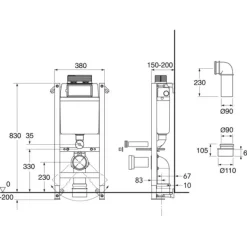 WC-kiinnitinelementti